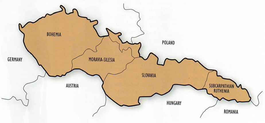 Mapa ČSR